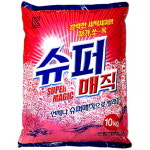 크린세상 세탁세제 슈퍼매직 리필 10kg 가루형 2개 : 가성비 대용량 가심비 마켓