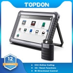 PDA 스캐너 TOPDON 피닉스 플러스 자동차 진단 도구 전문 자동 스캔 ECU 코딩 OBD2 코드 리더 ODO FCA 활성 테스트 : 이티몬