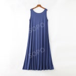 빅사이즈 모달 뒷트임 발목길이 롱원피스 : 소포글로벌