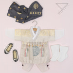 H5674 봉황금박 왕세자 철릭 골드 베이지 남아한복(1-8세) : 한설한복