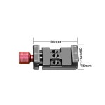 카메라 퀵 릴리스 플레이트 어댑터 Arca 타입 클램프 콜드 슈 마운트 1/4 나사 구멍 포함 DJI 로닌 SC 핸드헬드 짐벌 스태빌라이저용 : 이티몬