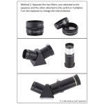 1.25 천문학 단안 망원경 및 접안 렌즈 필터 용 2 인치 가변 편광 우수한 품질 F9147 : 이티몬