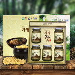 [청정산골] 사계절푸른 유기농가평잣 140gx5병 : 아이원세븐