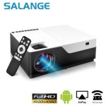 Salange 풀 HD 1080P 4K 5500 루멘 시네마 비머 비디오 프로젝터 안드로이드 와이파이 블루투스 4.0 HDMI 호환 LCD M18 : 이티몬