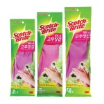 황토숯 항균 식당 카페 주방 설거지 천연 라텍스 고무장갑 10개 : 보르테샵