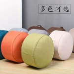 원형 스툴 린넨 낮은 패브릭 인테리어 : 띠디빵빵이