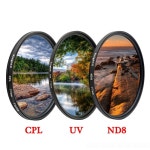 KnightX-CPL polarizer ND UV 49MM 52MM 55MM 58MM 67MM 카메라 렌즈 필터 캐논 eos 소니 니콘 dslr d3300 60d 18-135 라 : 이티몬