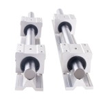 CNC 기계용 선형 가이드 샤프트 SBR12 SBR16 SBR20 1000mm 700 800 1200mm SBR12UU SBR16UU SBR20UU 베어 슬라이드 2 개 4 : 이티몬