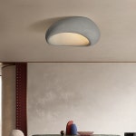 북유럽 HDPS LED 천장 조명 Wabi Sabi 페인트 샹들리에 거실 홈 아트 데코 실내 루미나리아 E27 : 이티몬