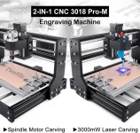 3018 PRO CNC 레이저 조각기 20W Engeaver 라우터 GRBL ER11 DIY 레코더 휴대용 3D 프린터 금속 PCB 목재 밀링 커터 : 이티몬