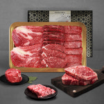 농협안심한우 암소퀸 1등급 구이한판 채반선물세트 1kg(등심+치마살+제비추리+안심) : 인정식탁