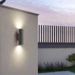 외벽 등 외부 야외 방수 램프 디자이너 호텔 홈스테이 문 머리 안뜰 발코니 테라조 기둥 : JS11