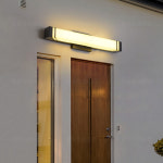 외벽 등 외부 미니멀 입구 문 앞 램프 테라스 긴 모조 석 머리 수평 설치 방수 : JS11