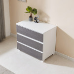 격자 무늬 3단 수납함 원룸 아이방 옷 정리 좁은 집 공간 가로 틈새 나무 우드 화이트 그레이 슬림 높은 미니 틈새 다리 서랍장 800 : 위드 오브젝트