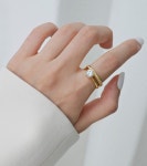 24k 순금 명품 큐빅 여자 반지 디자인 선물 금가락지 : 위시쥬얼리