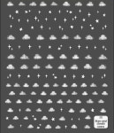 별빛 구름 네일 스티커 : 오하프