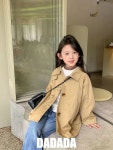 23 가을 다다다 심플트렌치코트 데일리 어린이집 스쿨룩 : 보보슈슈