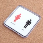 화장실디자인표지판 남여 도서관 관공서 학교 팻말 : 2ROUND