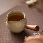 [다도 다기] 예향원 경덕진 여요도자기 원목손잡이 공도배 숙우 3종 P-8130 : 예향원