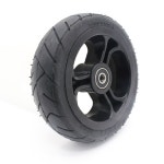 Fastwheel F0 용 플라스틱 베어링 샤프트가있는 5.5x2 인치 솔리드 고무 튜브리스 타이어 인플레이션 없음 전기 스쿠터 액세서리... 