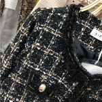 트위드 자켓 투피스 반팔 여름 봄 가을 신사 숙녀 여러분 작은 향기로운 : 잇템직구몰