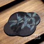 [다도 러너] 예향원 고급 견직 향운사 화초문 다석 티테이블 매트 E-9778 : 예향원