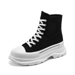 캔버스 키높이 풀백 운동화 12cm 10cm 캔버스 하이탑 밑창 올스타 스티커즈 신발 : 캘리하우스