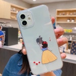 애플 로고 투명 백설공주 아이폰12미니실리콘케이스 : 라클레드 케이스