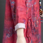 인견 중년 바스락 원피스 봄 가을 스타일 서양 치파오 편안한 노인 의류 : 잇템직구몰