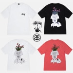 스투시 플라워 밤 반팔티 STÜSSY FLOWER BOMB TEE 꽃폭탄그래픽 남녀공용 : what.s
