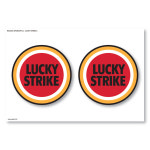 레이싱 스폰서 로고 스티커 V2 SET 럭키스트라이크 LUCKY STRIKE : STEA DECALSHOP