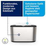 Tork Xpress H2 토크 핸드타월 종이타월 디스펜서 Stainless Steel 460005 : 온앤올직구