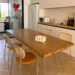 우드슬랩 테이블 스타벅스 아크릴 튼튼한 나무 정지 식탁 의자 작은 아파트 : 잇템직구몰