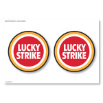 레이싱 스폰서 로고 스티커 V2 SET 럭키스트라이크 LUCKY STRIKE : STEA DECALSHOP
