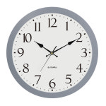 PS400744 그레이 원형 벽시계 무소음 심플 숫자 인테리어 집들이 사무실 개업선물 : 인생파트너상점