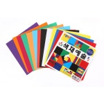 종이나라 전통 오방색 색채예술 색종이 12색 15매 : 문구메리트