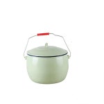 JINGHENG 쌀통 법랑 휴대용도시락 국그릇 돼지기름 통덮개포함 약달이기 : JINXINGSHOP