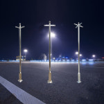 CCTV 폴대 브라켓 거치대 설치 제작 야외 주차장 스텐 CCTV폴 2m : 현성조명