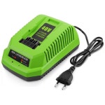 GreenWorks 29482G-MAX용 리튬 배터리 충전기 40V 이온 29472 29482 29652 G40825 EU 플매트 카펫 러그 : 메인1호점