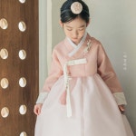 유진 코럴저고리 연분홍치마(백일-15세) 여아한복 유아 어린이 주니어 돌 아기 아동 : 어진아이