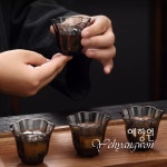 [다도 내열유리] 예향원 핸드메이드 도도시크 플라워 찻잔 2개세트 C-5339 : 예향원