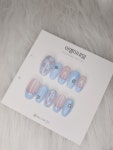 블루프렌치체크 데일리네일팁 : 이엘이네일