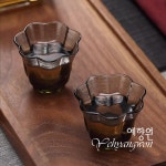 [다도 내열유리] 예향원 핸드메이드 도도시크 플라워 찻잔 2개세트 C-5339 : 예향원