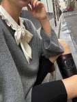 박시 홀가라운드 니트 캐시미어 홀가먼트 루즈핏 (3color) 살롱드매그 : 클로에제이