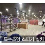 분당 플렉스키즈 수내점 키즈카페 특수조명 스피커 설치 : 제일미디어