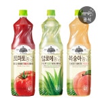 가야농장 복숭아 1.5L 2개+토마토 1.5L 2개+알로에 1.5L 2개 : 웅진식품