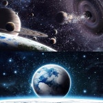 행성 우주 스페이스 지구 태양계 별 화성 목성 태양 천문 로켓 우주선 파르텔 벽지 시트지 롤스크린 : 으뜸데코