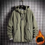 GEPU-MD 남자카고점퍼 코트 봄 가을 겨울 바람막이 후드 패션 야외 방풍 자켓 : 차이나바이넘버원