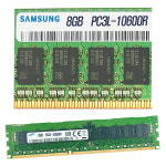 서버용 메모리 REG ECC 삼성 DDR3 8G PC3L 10600R 서버 메모리 램 : 에이코다