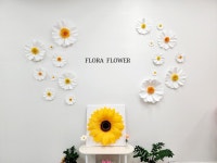 [페이퍼플라워 해바라기 캔버스액자 원데이클래스] 종이꽃 해바라기 만들기 수업 : 플로라플라워